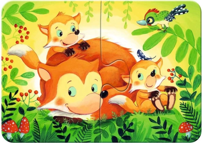 Mijn eerste puzzel bosdieren 4v1