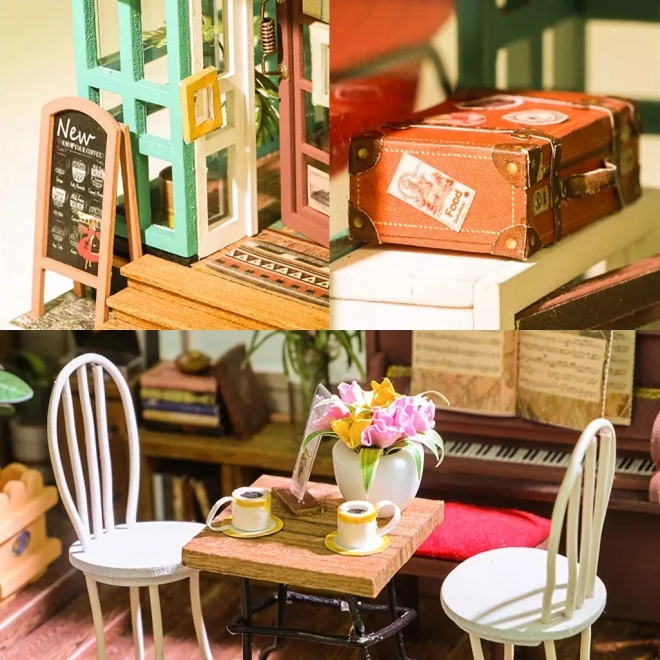 Šimonova koffiehuis - Doe-het-zelf Miniatuur koffiehuis in een poppenhuis