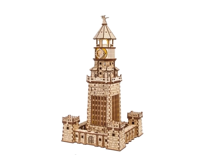 Ugears 3D houten mechanische puzzel Alexandrijnse vuurtoren
