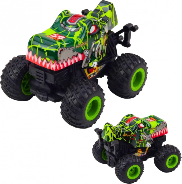 off-road auto Dino met aandrijving, lichten en geluid