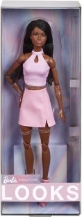 Barbie Looks Doll in Pink Outfit with Braids