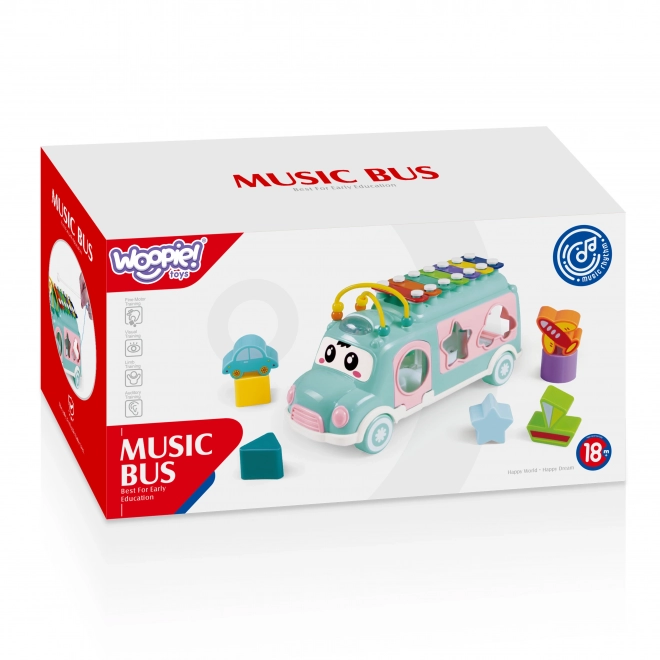 Voiture musicale avec trieur et xylophone vert Woopie