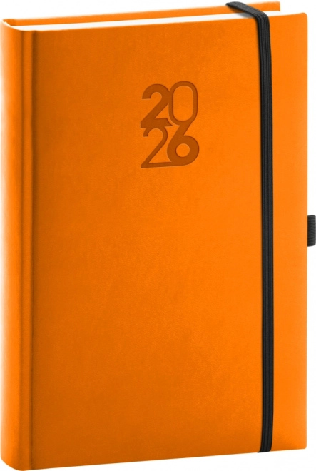 Notique daily diary orange 2026, 15 x 21 cm