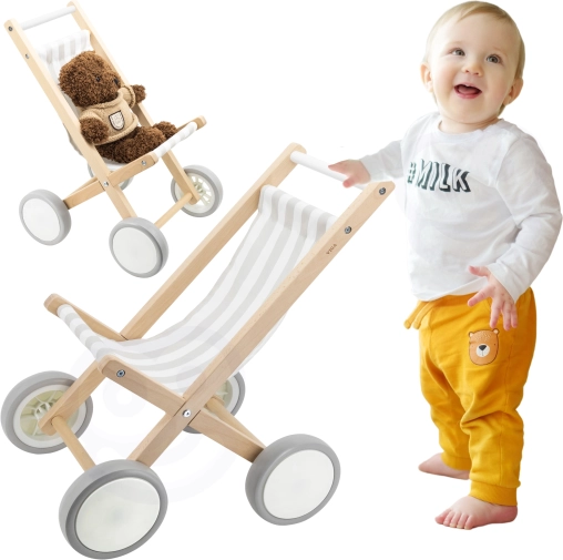 VIGA Holzpuppenwagen