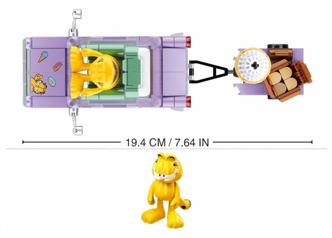 Garfields gekke rit - bouwset Sluban