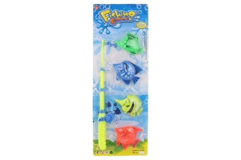Poissons avec canne