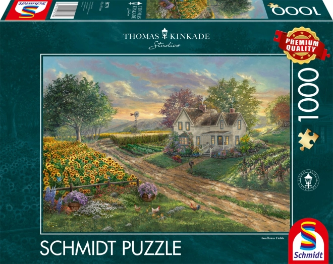 Puzzel Zonnebloemveld 1000 stukjes