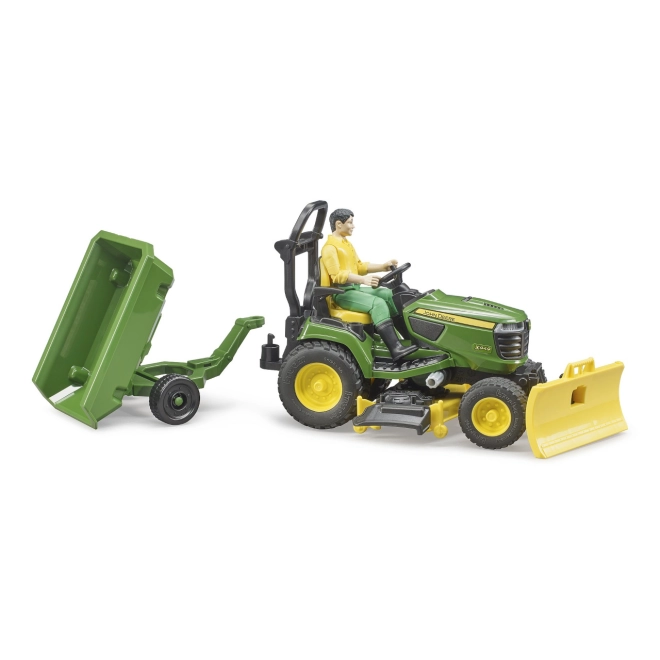 Tipping trailer for tools, leaves, and cut grass