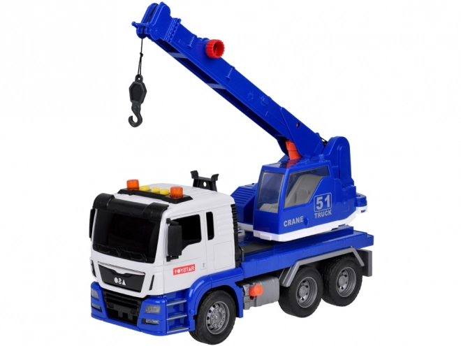 Rotating Construction Crane Toy with Lights and Sound