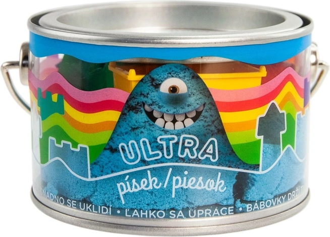 Sable cinétique Ultra bleu 200 g avec moules