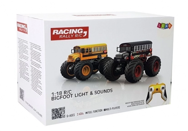 Racing Monster Vehicle Black Bus