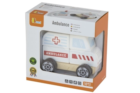 Holzpuzzle – Krankenwagen