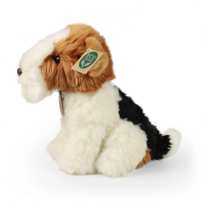 Pluchen hond Foxterriër 18 cm ECO-VRIENDELIJK