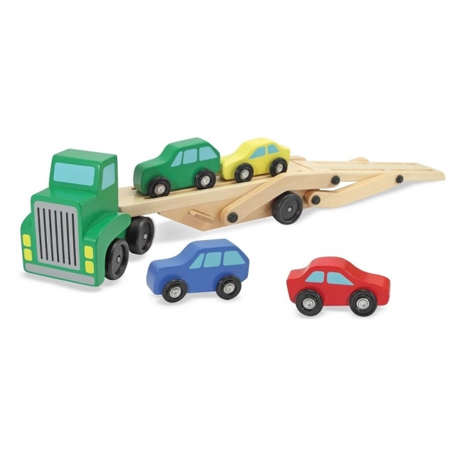 Vrachtwagen met aanhanger