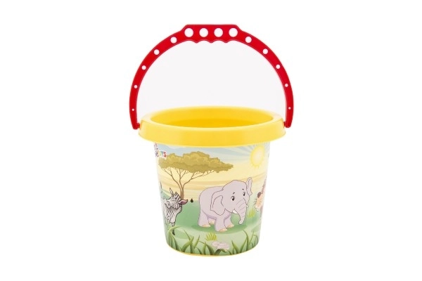 Emmer voor zand plastic 15x13cm 4 kleuren 12m+