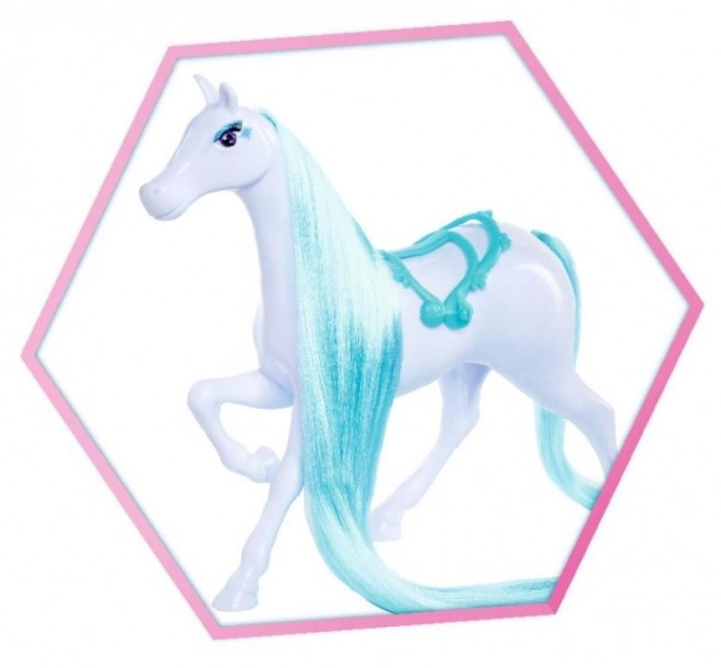 Steffi Doll with Horse Snow Dream