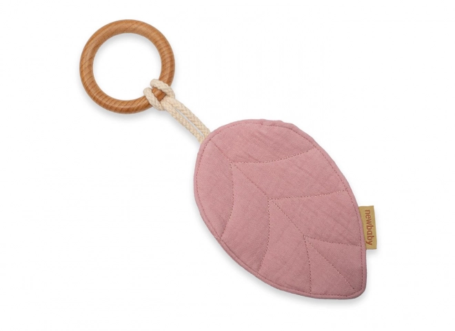 Beißring New Baby Leaf rosa
