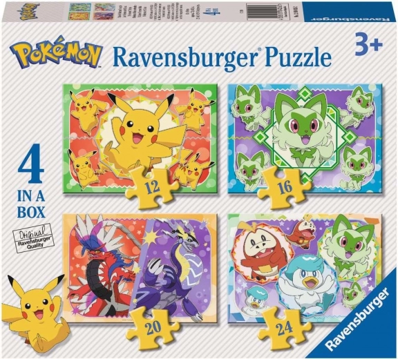 Pokémon Puzzle 4 in 1 (12, 16, 20, 24 pieces) RAVENSBURGER