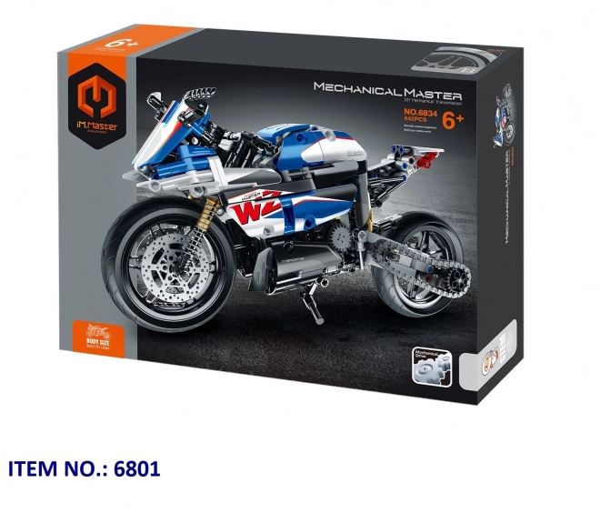 IM.Master Bouwpakket motorfiets blauw 32,4x17x11 cm