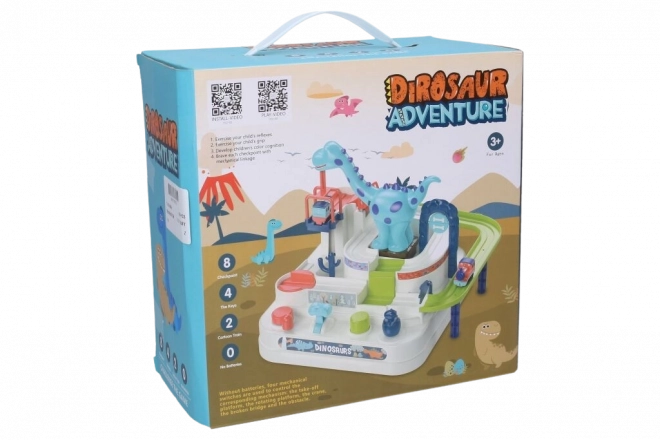 Multifunctionele hindernisbaan met dinosaurussen en treinen