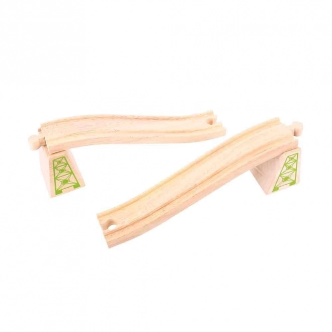 Bigjigs Rail Viaductsporen met pilaren 2st