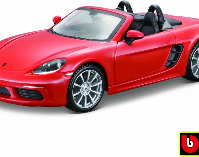 Model Bburago Porsche 718 Boxster oranje 1:24
