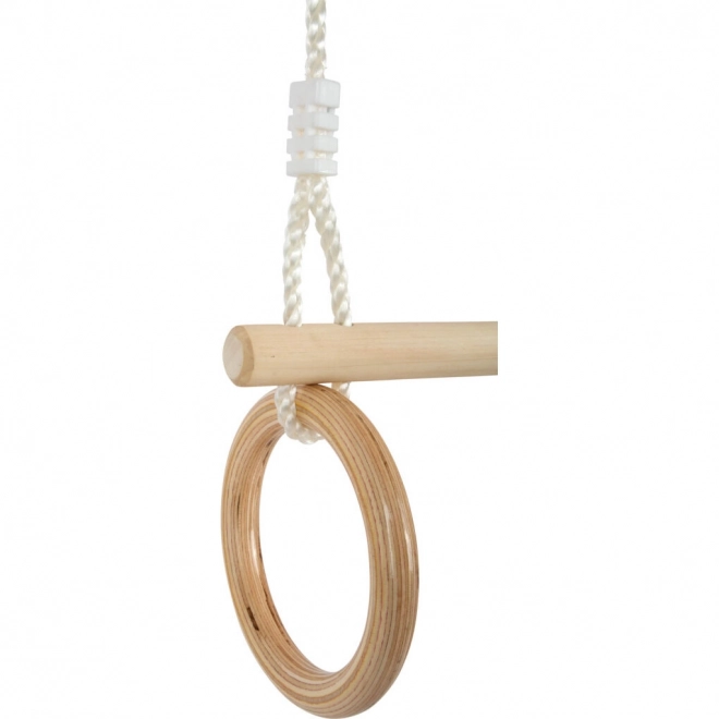 Small Foot Houten Trapeze met Gymnastiekringen 2-in-1