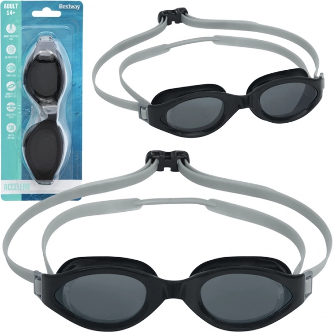 Bestway adult swimming goggles – Black
