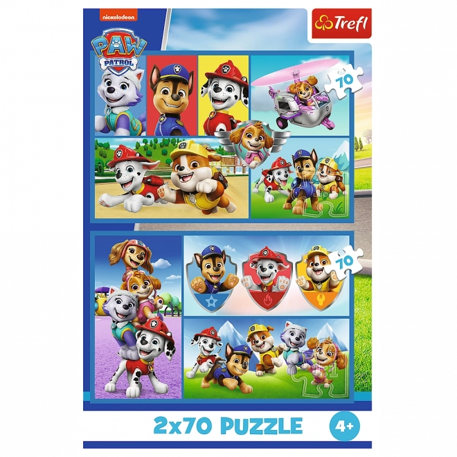 Puzzle Paw Patrol Rules 2in1 2x70 Pieces