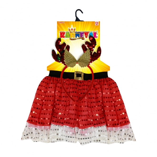 Kind kostuum TUTU rok kerstmis rendier met haarband