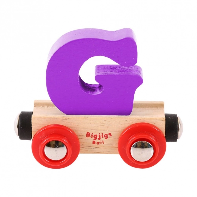 Bigjigs Rail houten wagon - letter G