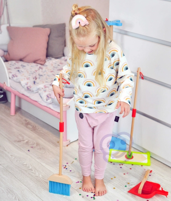 Houten schoonmaakset voor kinderen Tooky Toy