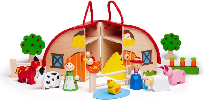 Boerderij in koffer Bigjigs Toys