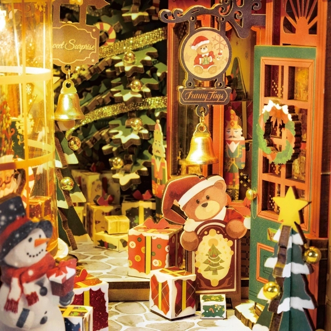 Handgefertigte Weihnachtsgasse Buchstütze