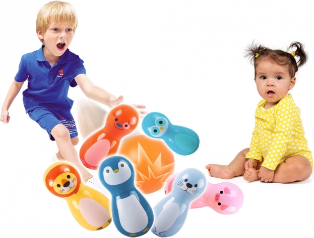 Colorful Animal Bowling Pins for Children