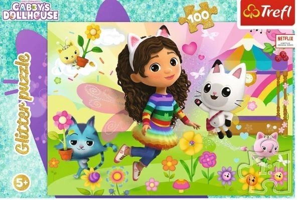 Puzzel 100 stukjes Glitter Glitter Gabby's Poppenhuis