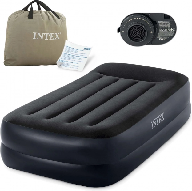 inflatable mattress 191 × 99 × 42 cm with built-in electric pump intex
