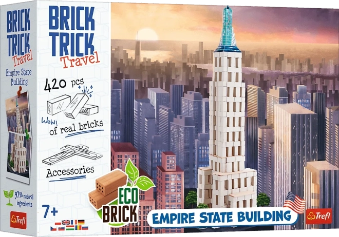 Jeu de construction TREFL BRICK TRICK Travel : Empire State Building XL (420 pièces)