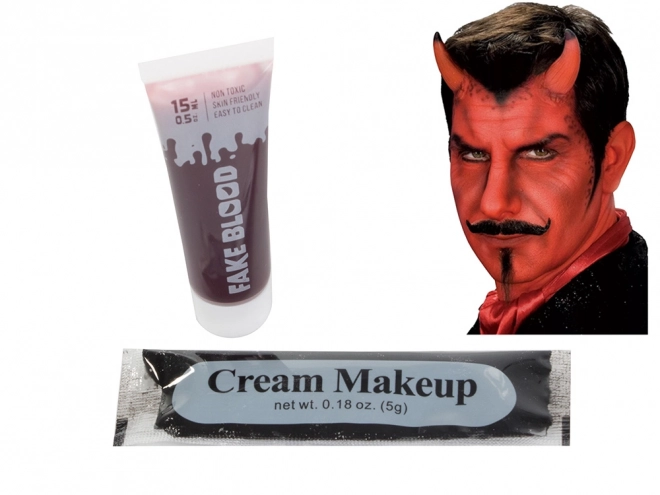 Duivelse make-up set voor Halloween