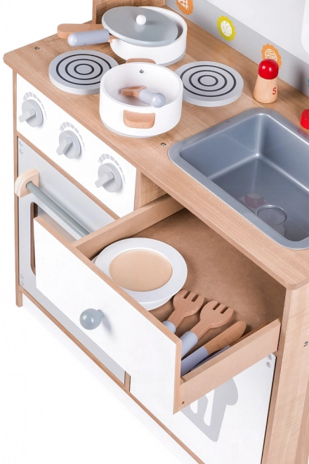 Wooden Children's Kitchen Set with Accessories by Ecotoys