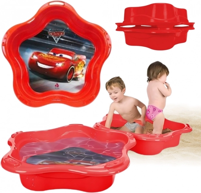 Bac à sable et piscine 4-en-1 CARS INJUSA – coquille rouge