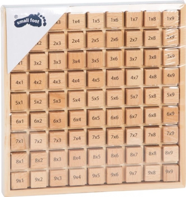 Small Foot Petite table de multiplication blocs en bois