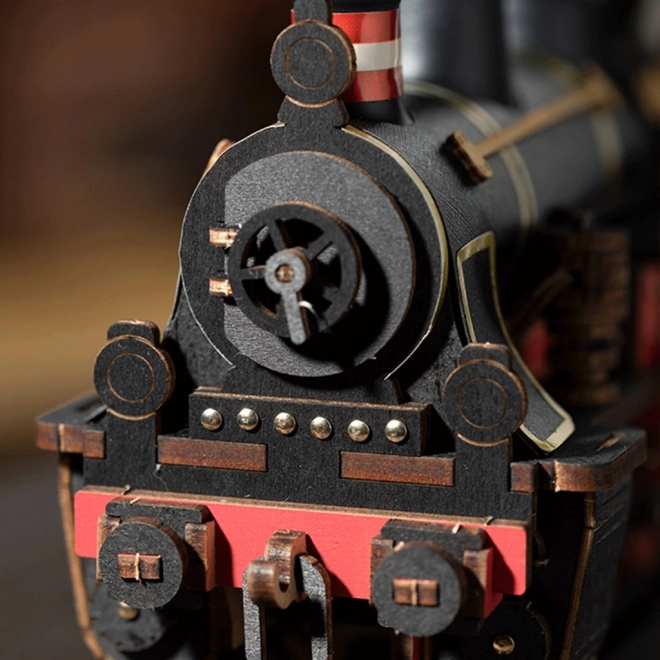 RoboTime 3D houten puzzel Vintage stoomlocomotief