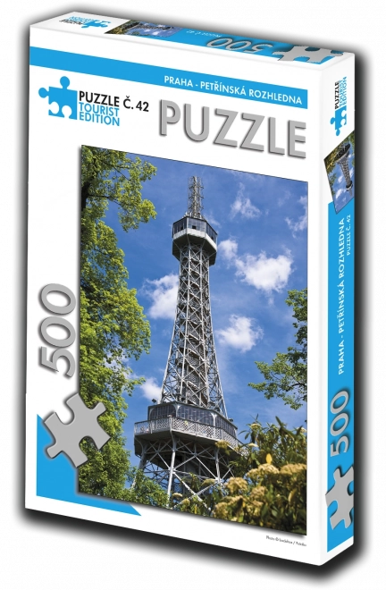 Toeristische editie puzzel Petrín-uitkijktoren 500 stukjes