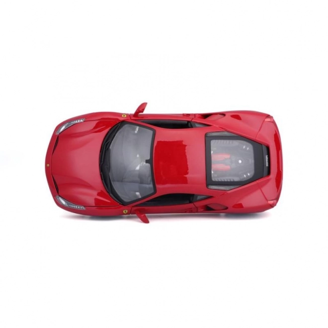 Metalen auto Ferrari 488 GTB rood