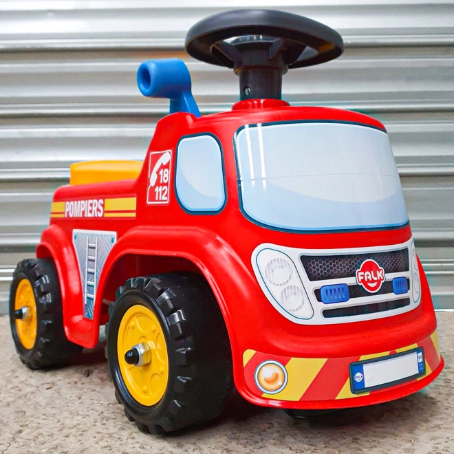 Rijdende brandweerwagen met claxon voor kinderen van FALK