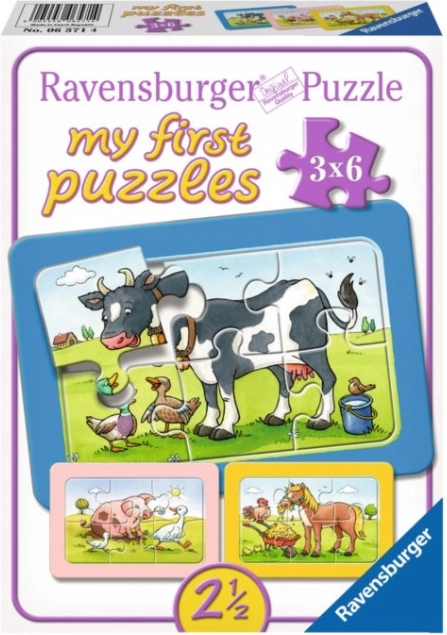 Puzzle 3x6 Animals RAVENSBURGER