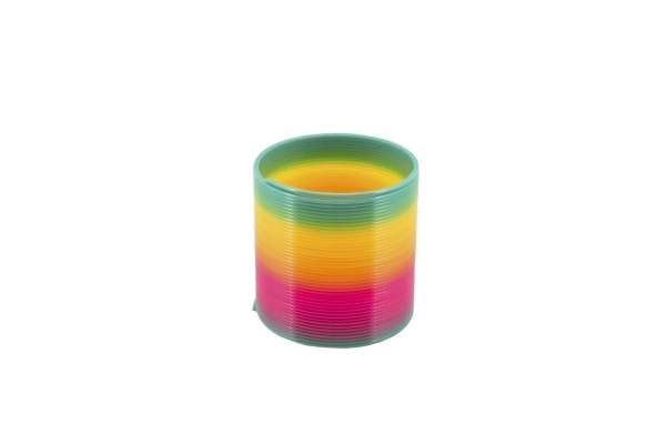 Regenboog springveer - 6,5 cm