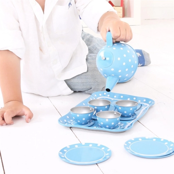Durable metal tea set