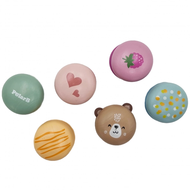 Houten macarons